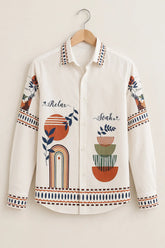 Abstract Nature Printed Shirt