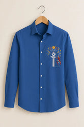 Royal Blue Ornamental Art Shirt
