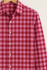 Pink Check Full Sleeve Shirt
