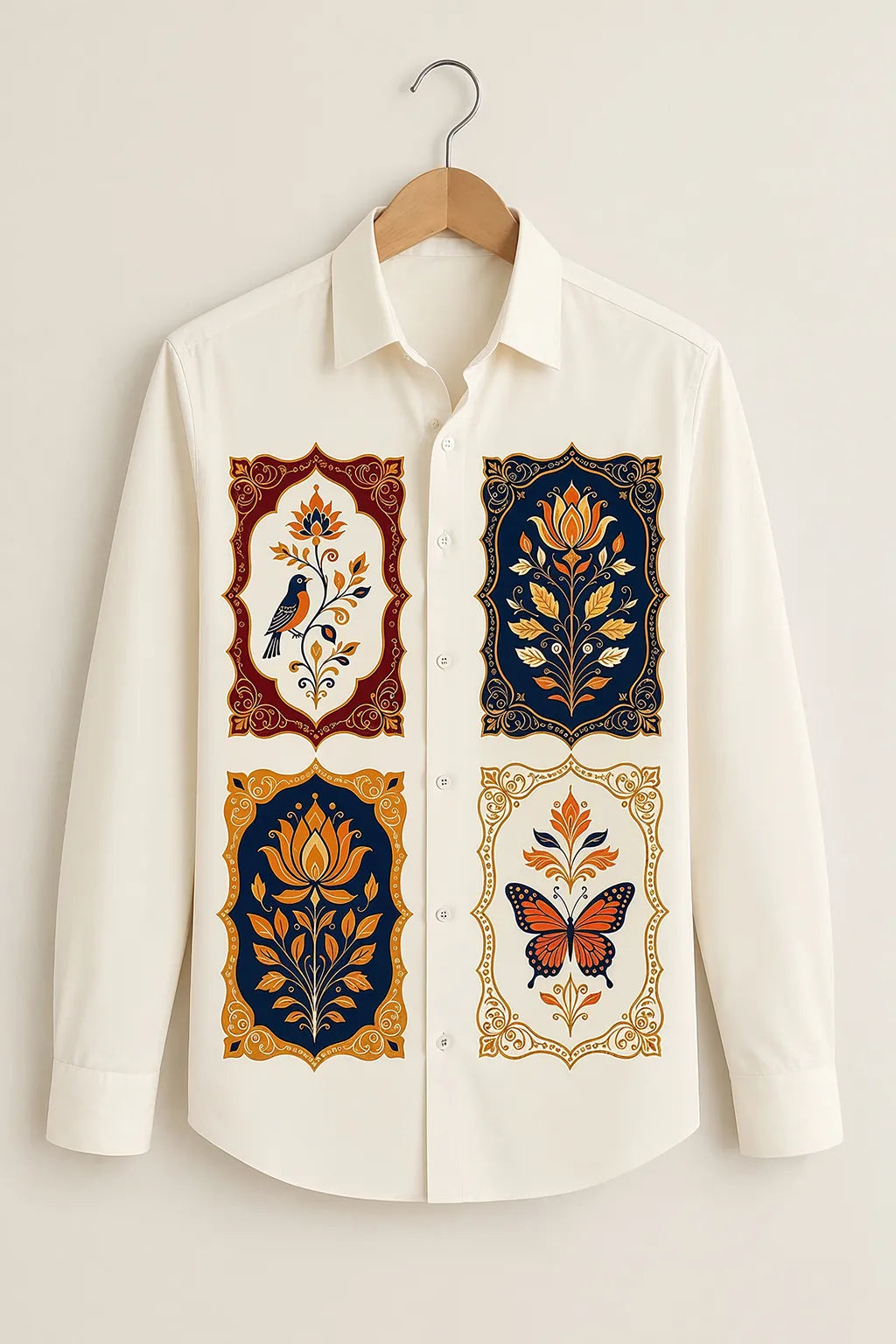 Heritage Nature Motif Shirt