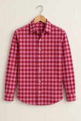 Pink Check Full Sleeve Shirt