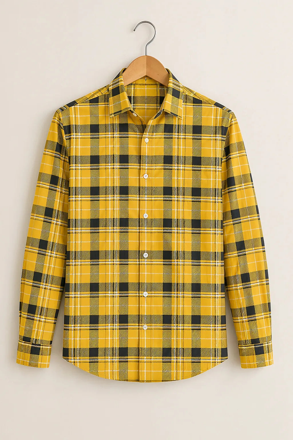 Yellow Classic Check Shirt