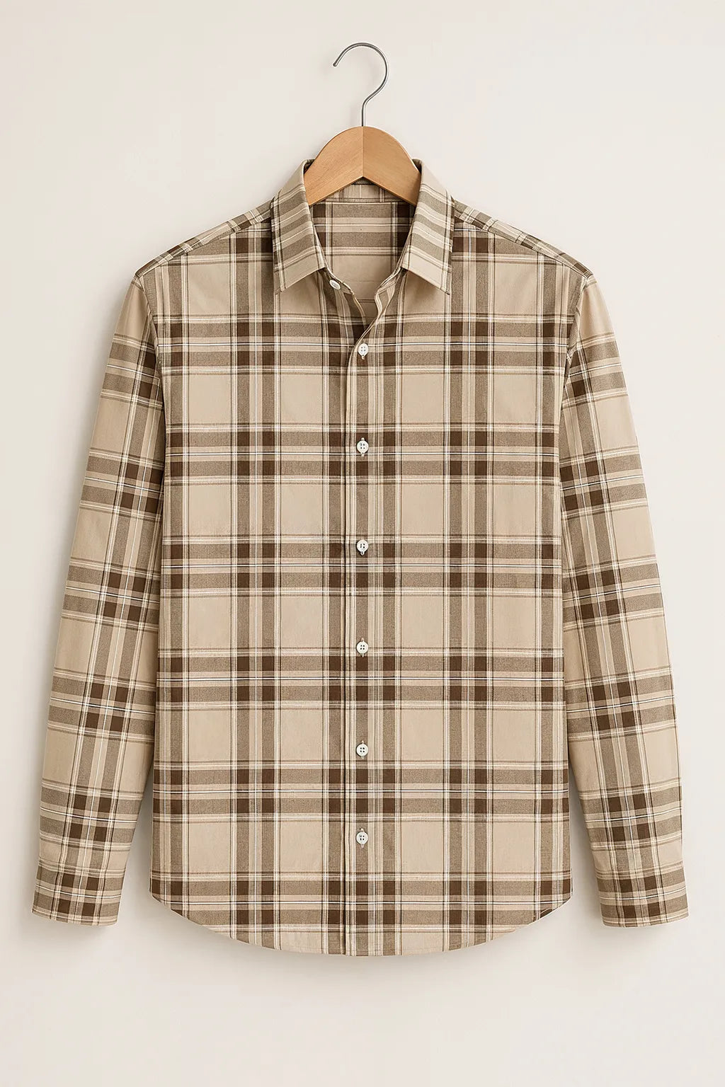 Beige Classic Full Sleeve Shirt