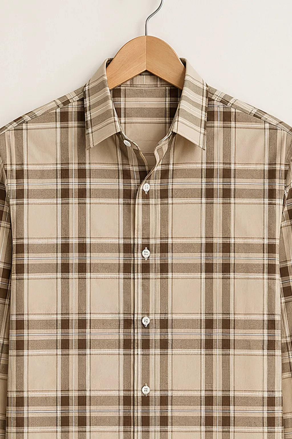 Beige Classic Full Sleeve Shirt