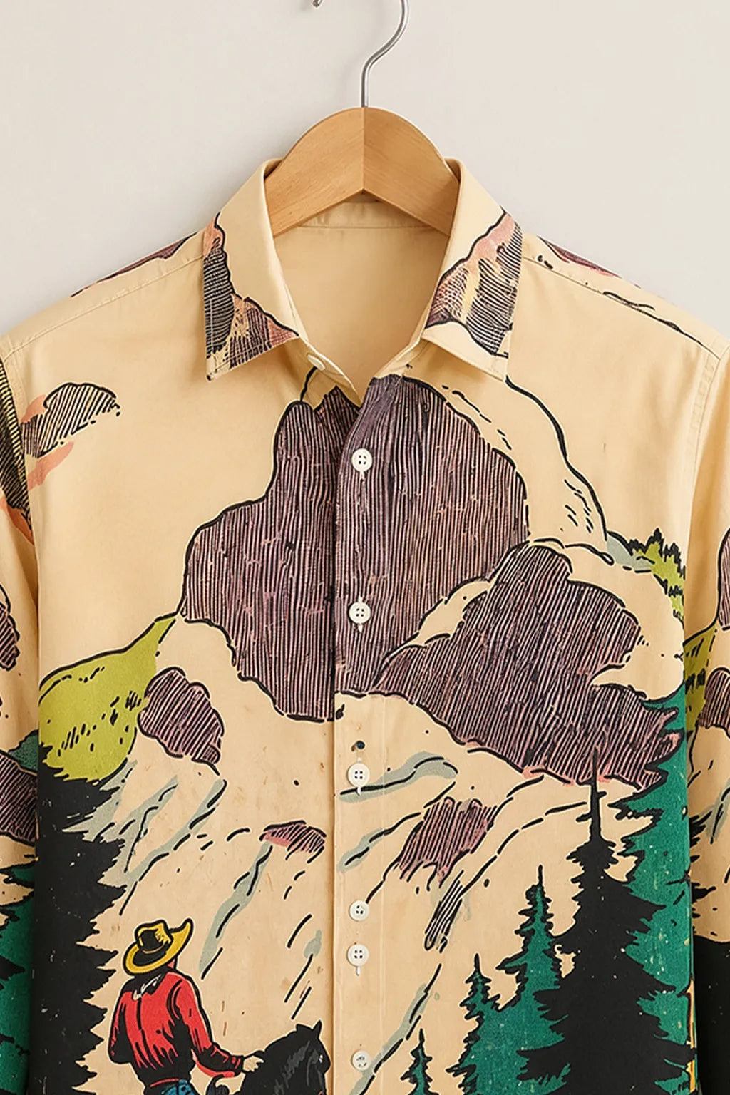 Western Mountain Printed Shirt