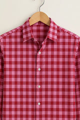 Pink Check Full Sleeve Shirt