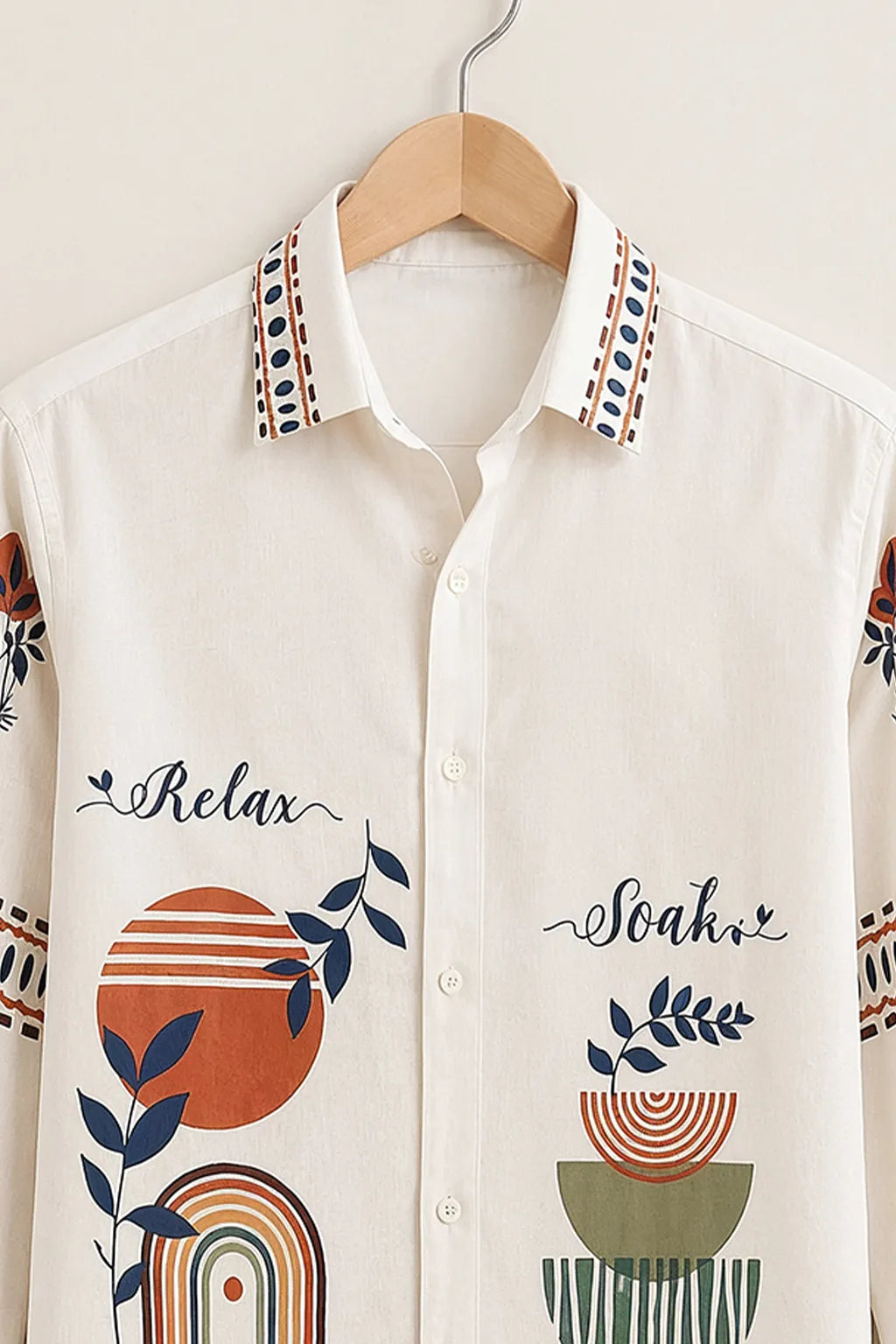Abstract Nature Printed Shirt