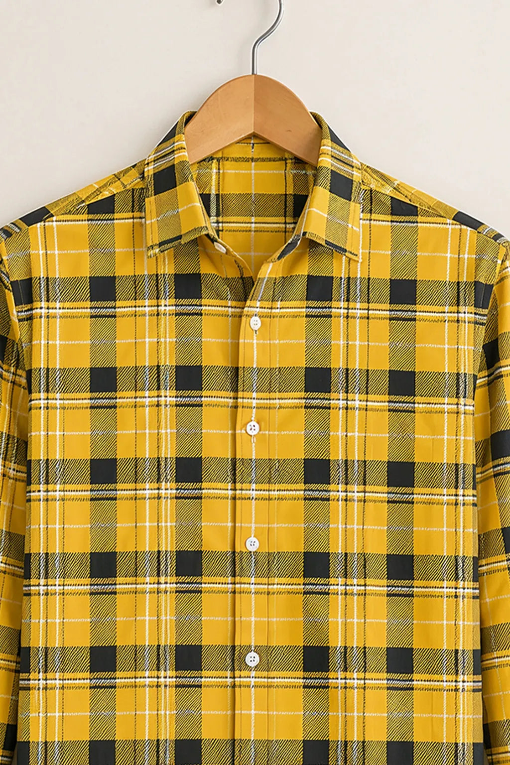 Yellow Classic Check Shirt