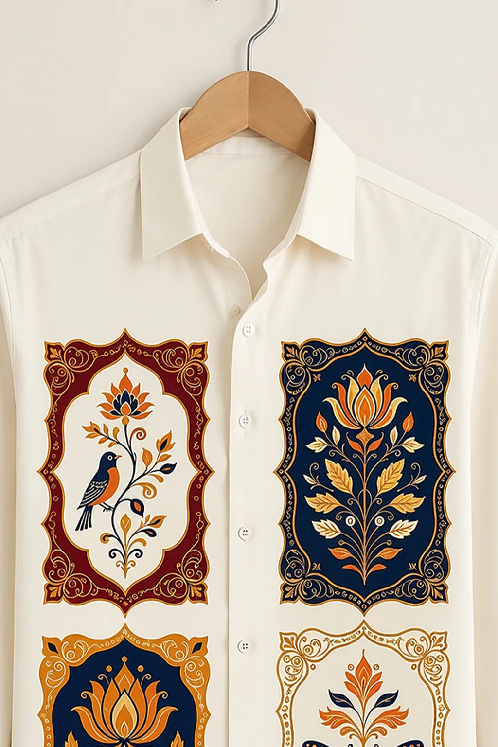 Heritage Nature Motif Shirt