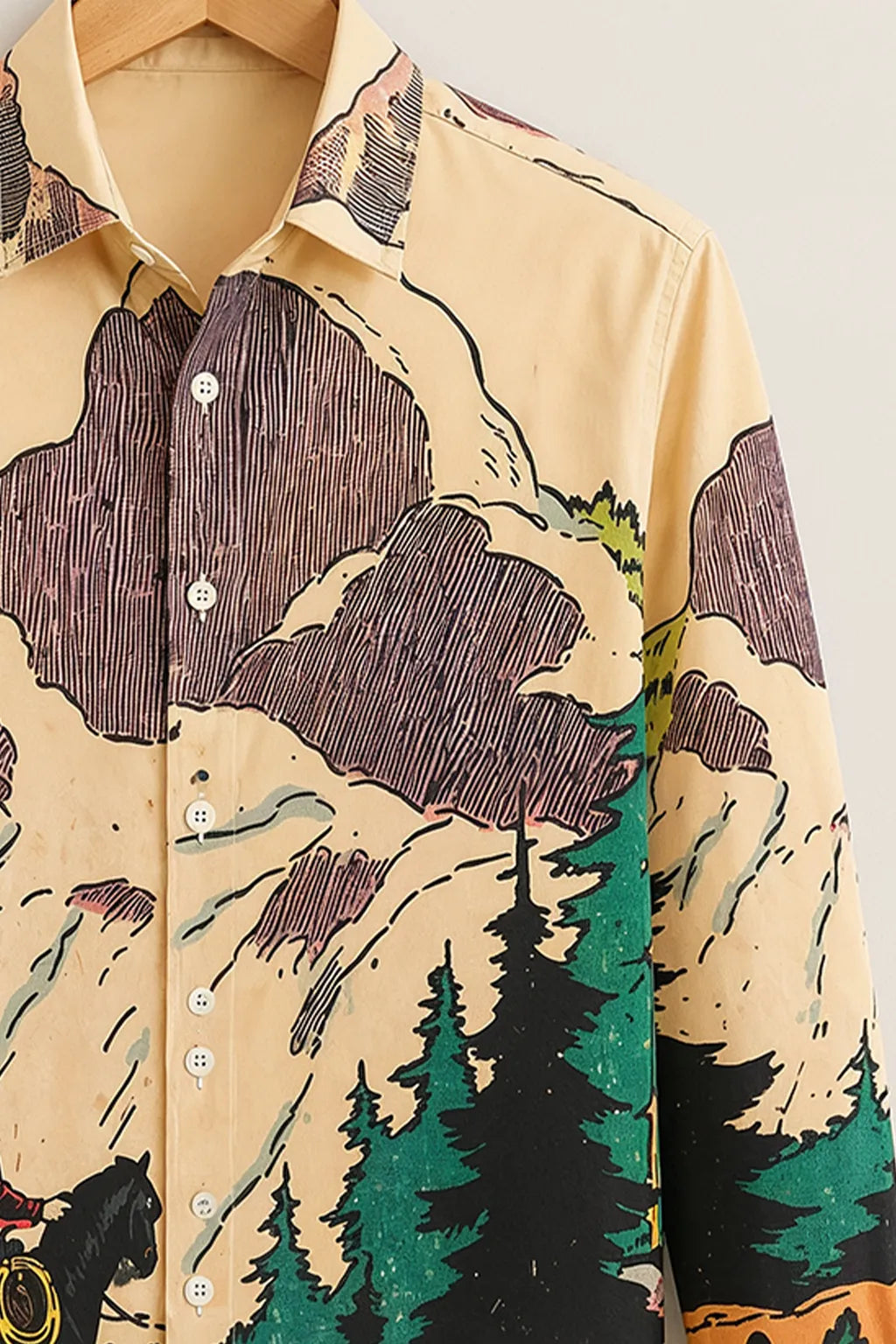 Western Mountain Printed Shirt