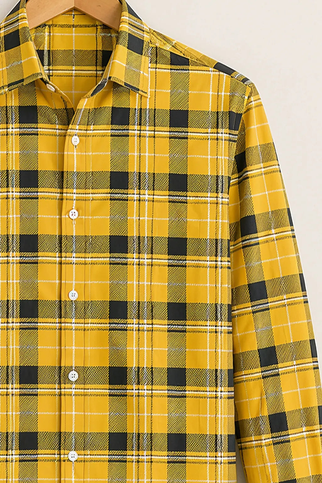 Yellow Classic Check Shirt